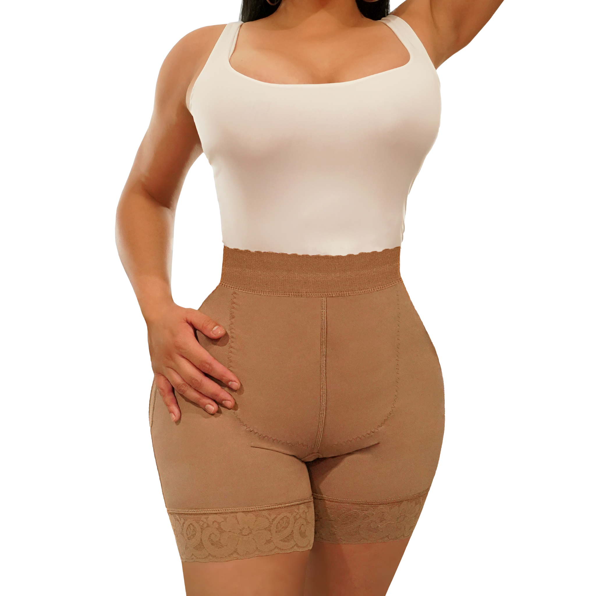 Slip On High-Waisted Compression Shorts (Ref. Medellin)