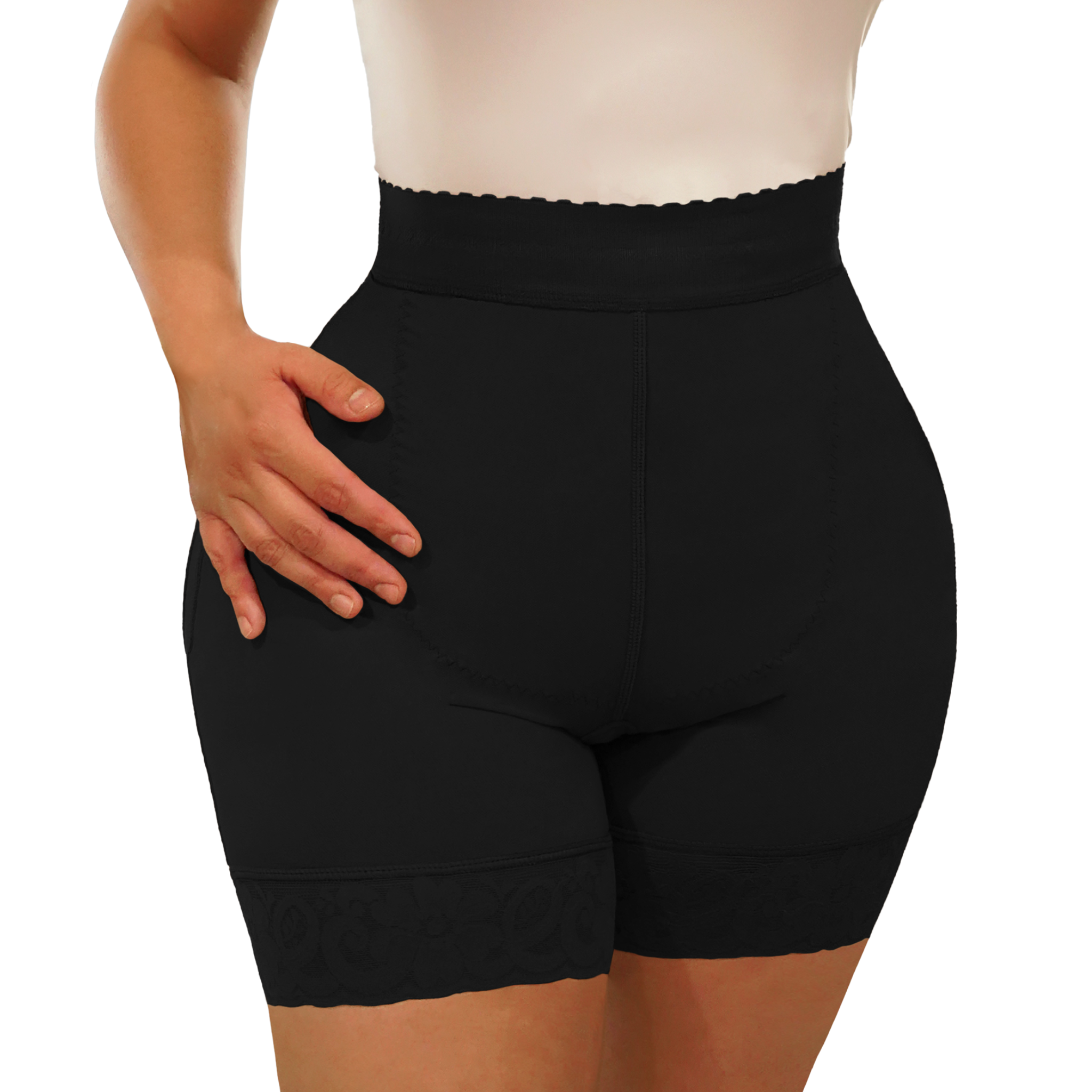 Slip On High-Waisted Compression Shorts (Ref. Medellin)
