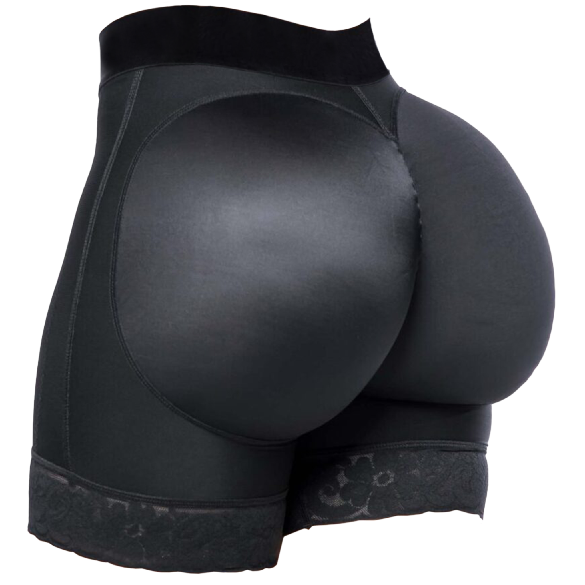 High Waisted Butt-Lifting Compression Shorts with Hook-and-Eye Closure (Ref. Magdalena)