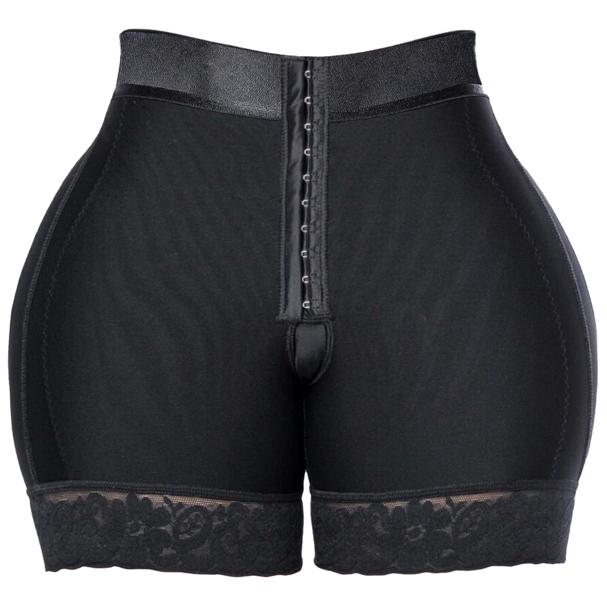 High Waisted Butt-Lifting Compression Shorts with Hook-and-Eye Closure (Ref. Magdalena)