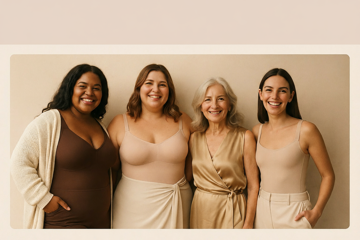 diverse women in shapewear