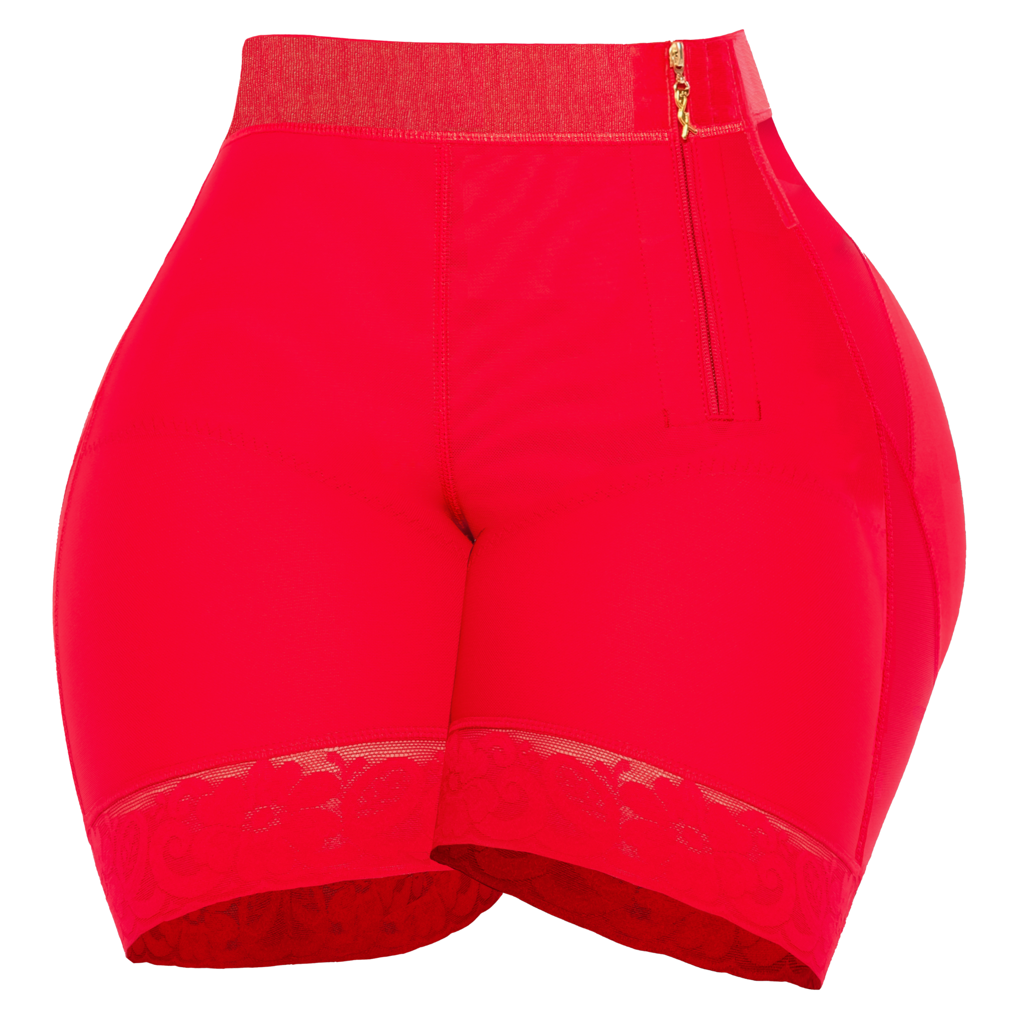 High-Waisted Faja Shorts with 4.5” Silicone Rods Along the Waistband (Ref. Segura)