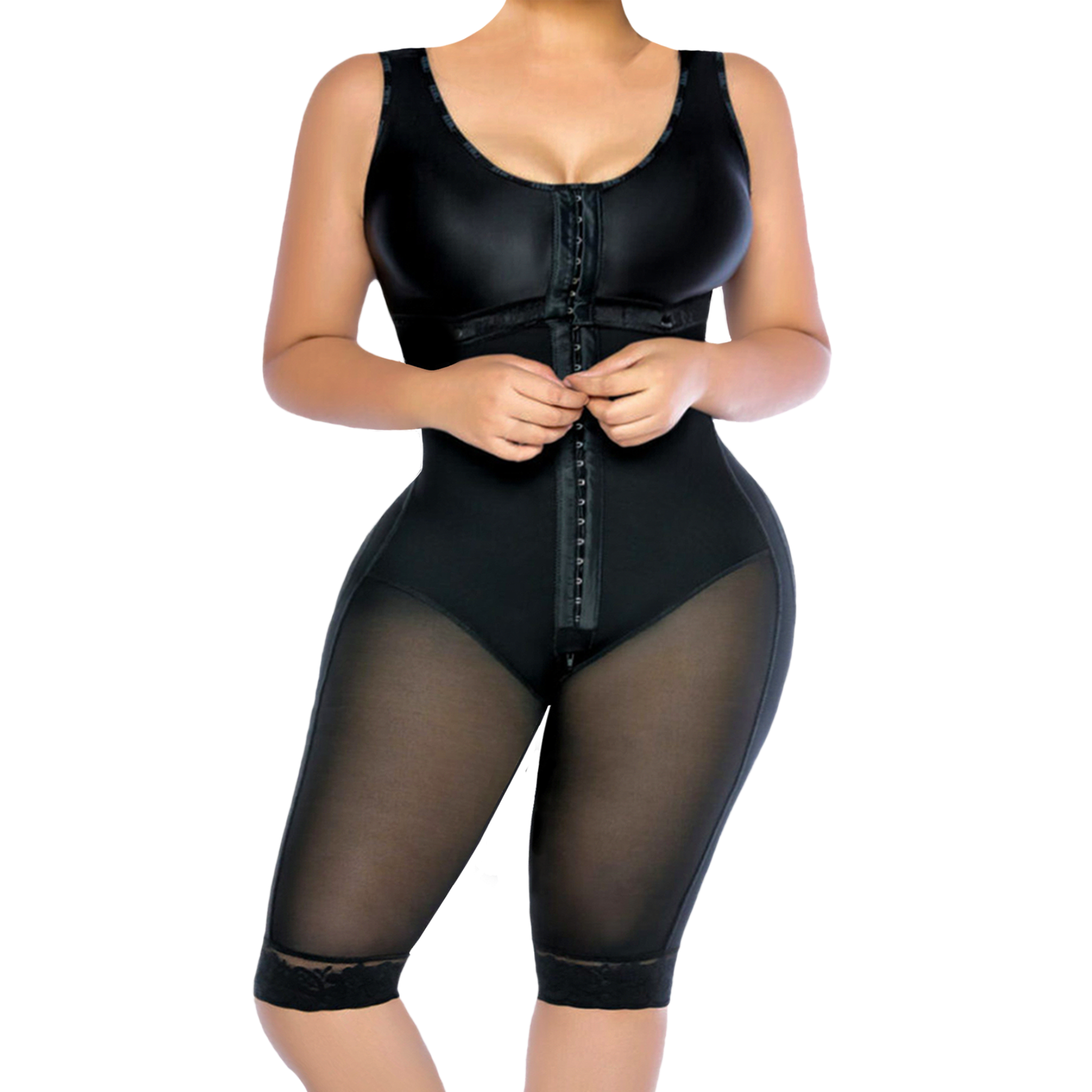 Stage II / III - Knee-length Faja with 3 Column Hook-and-Eye Closure (Ref. Cúcuta)