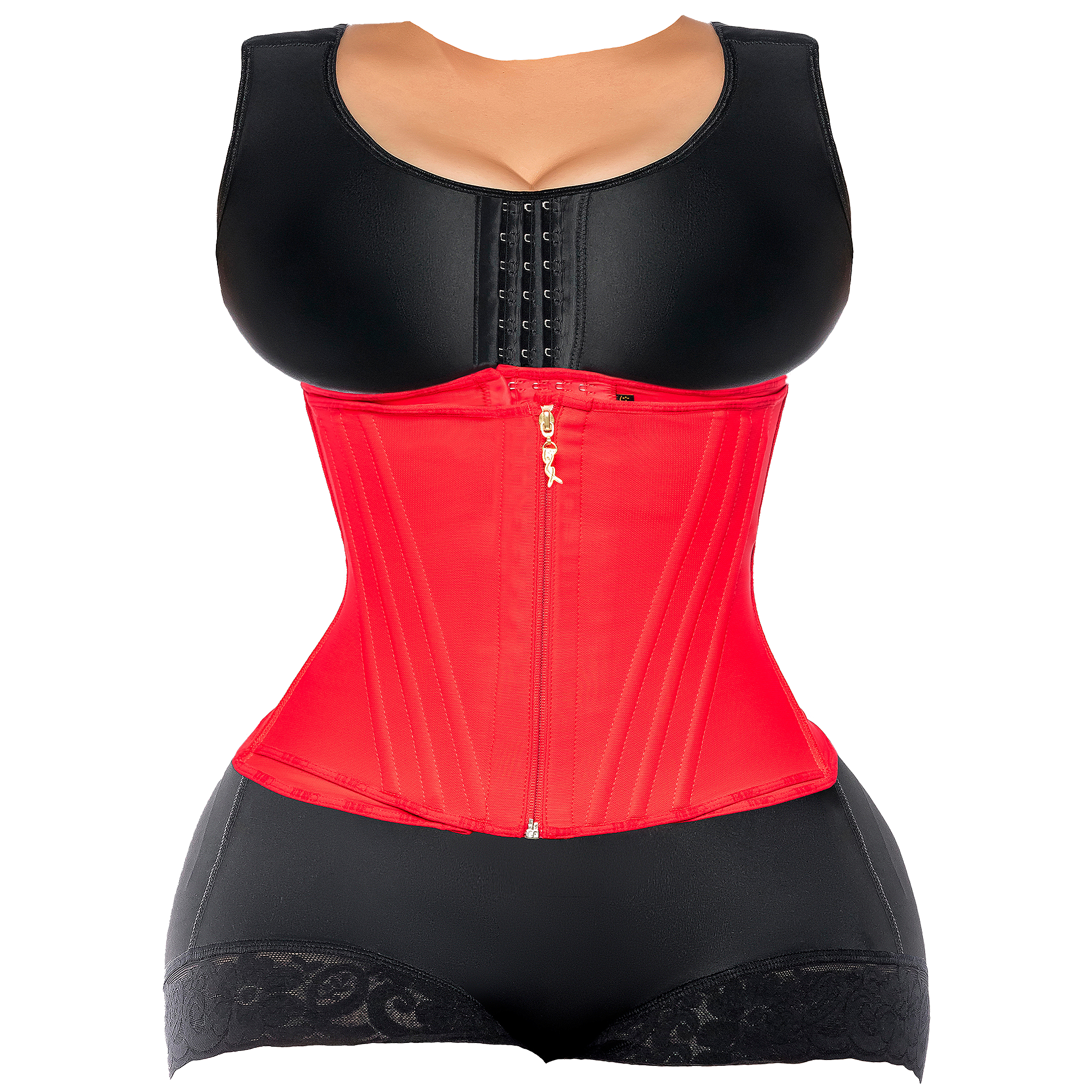 Steel Boned Corset with 4 Hook & Eye Columns (Ref. Autentica)