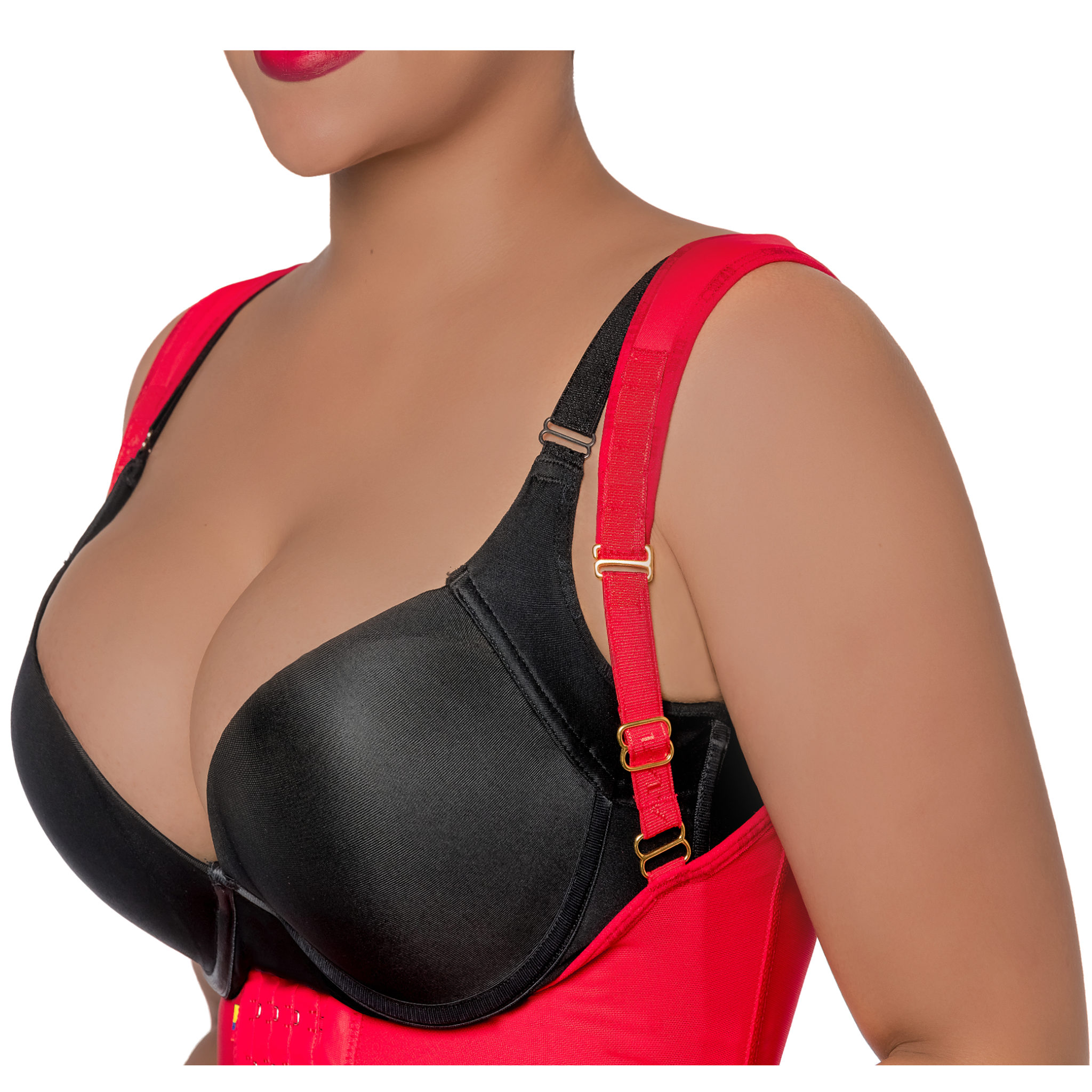 Stage 3 Mid-Thigh Faja with 4 Hook-and-Eye Columns and Latex Core (Ref. Traviesa)