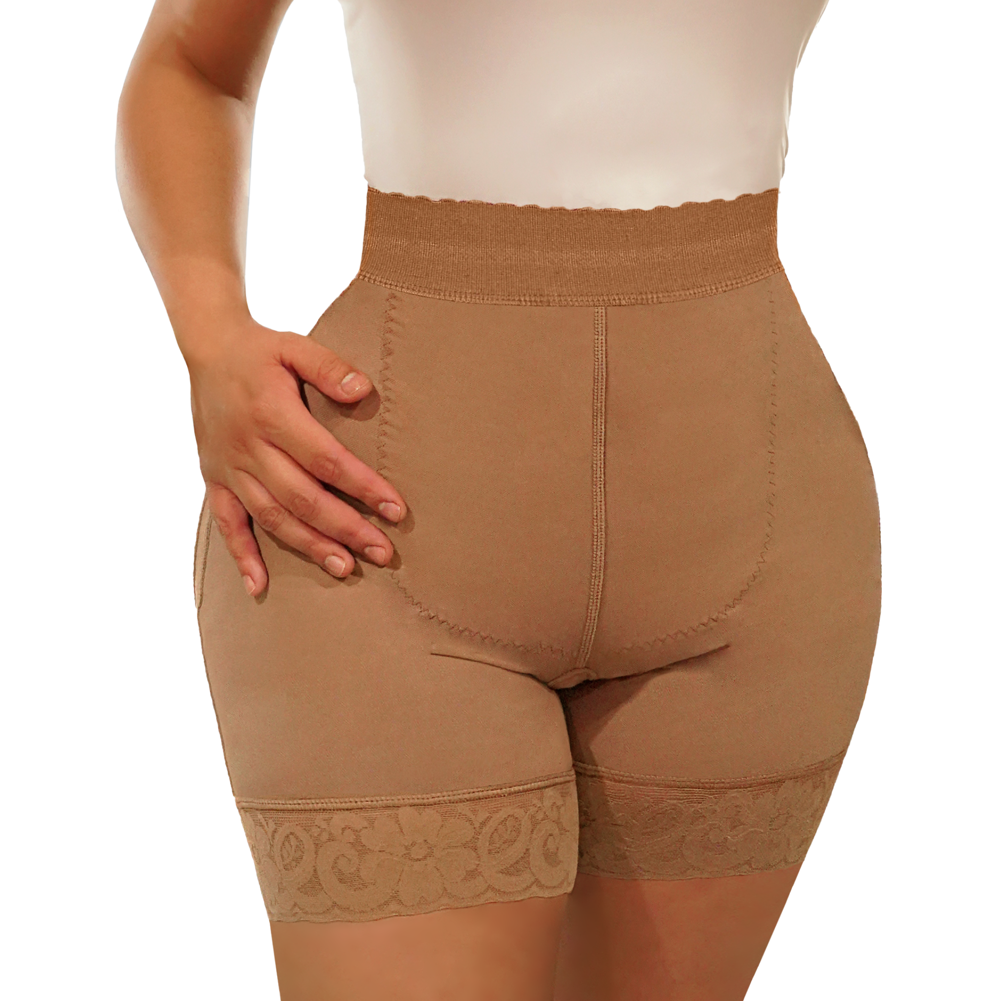 Slip On High-Waisted Compression Shorts (Ref. Medellin)