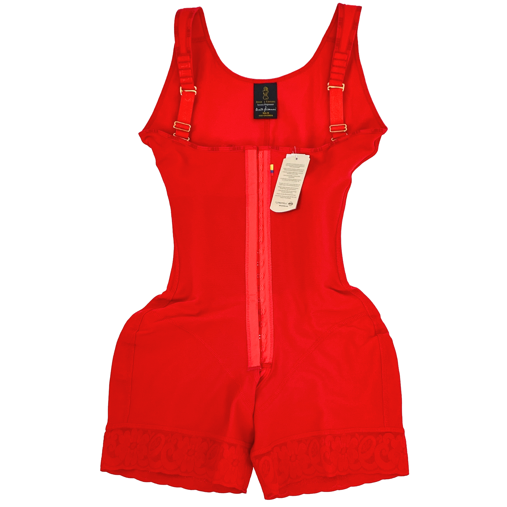 Stage 3 Mid-Thigh Faja with 4 Hook-and-Eye Columns and Latex Core (Ref. Traviesa)