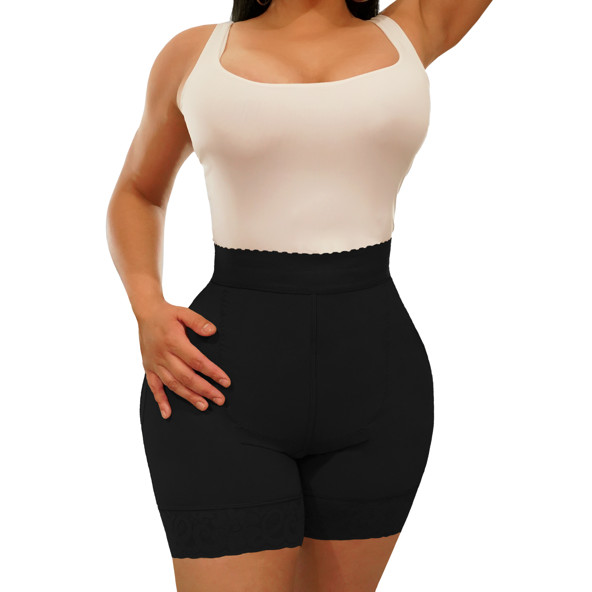 Slip On High-Waisted Compression Shorts (Ref. Medellin)