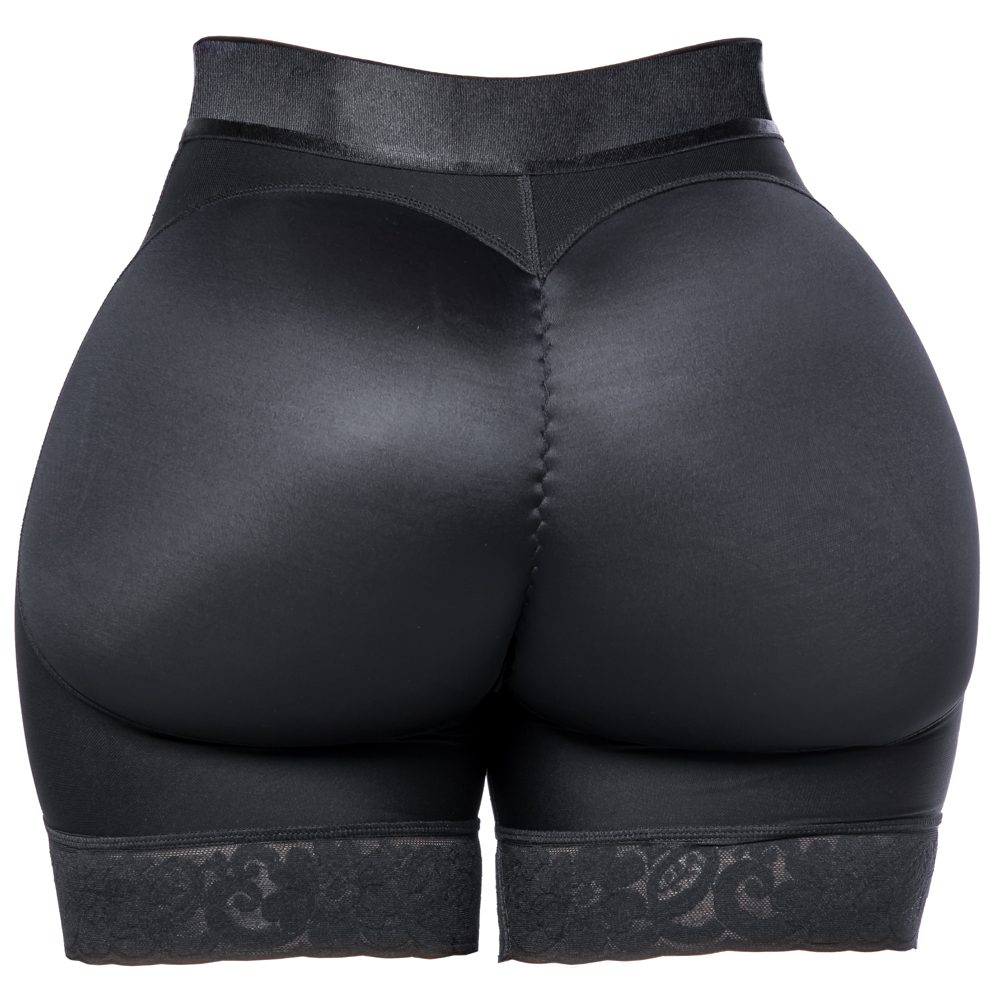 High Waisted Butt-Lifting Compression Shorts with Hook-and-Eye Closure (Ref. Magdalena)
